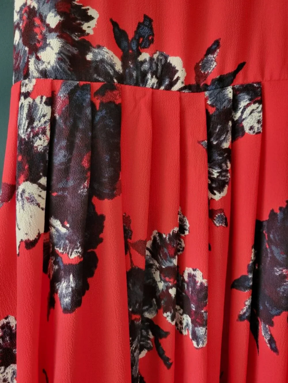Free People Flutterby Dress - Red Floral  in like new condition!